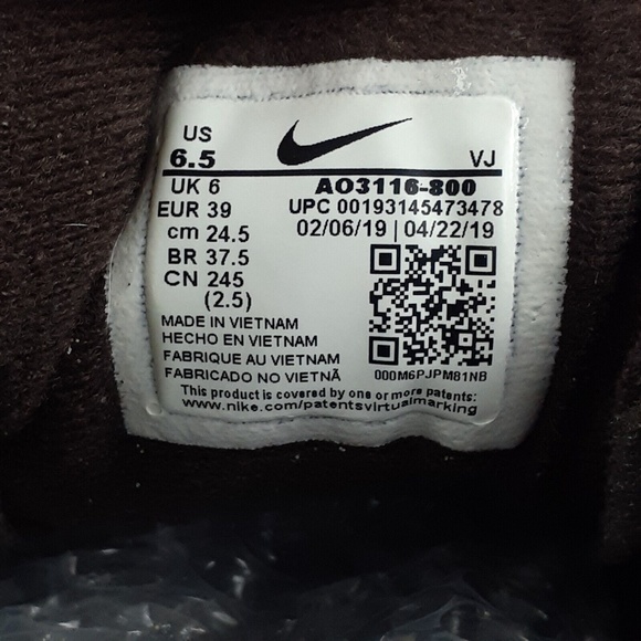 Nike Air Wildwood ACG Sneakers Womens 6.5 Shows Leather Black Brown A031160-800 - Picture 9 of 10